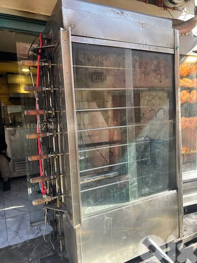 شواية فروج 14 سيخ مع كامل غراضا ما فيها ولا عطل