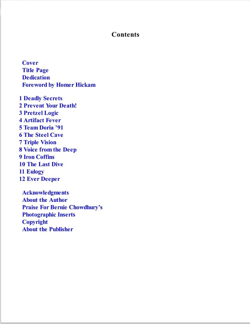 The Last Dive By Chowdhury Bernie (eBook) 6