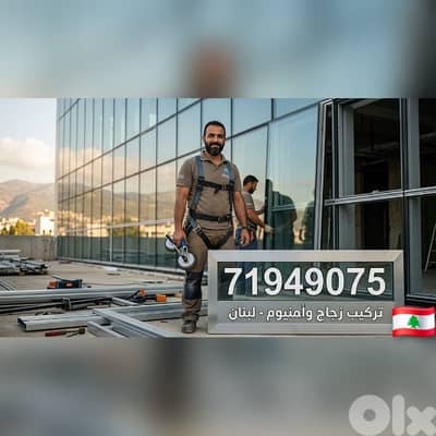 تركيب زجاج المنيوم دهان لبنان