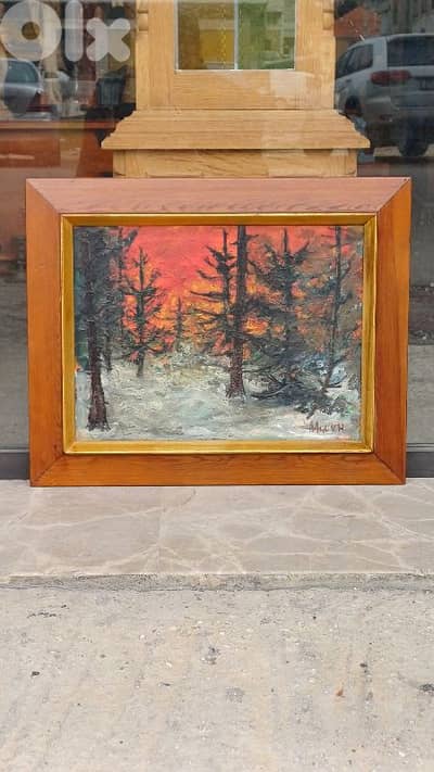 لوحة رسم زيتي اوروبية