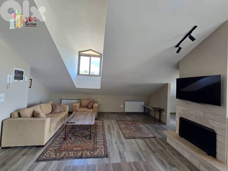 Kfardebian 80m2 | Furnished Chalet | Brand New | Mountain View | DA 3