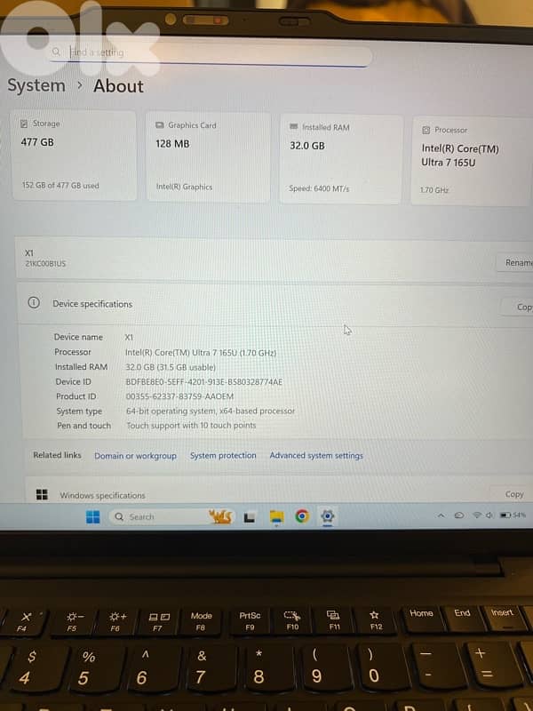 Lenovo x1 carbon gen 12 - barely used 4