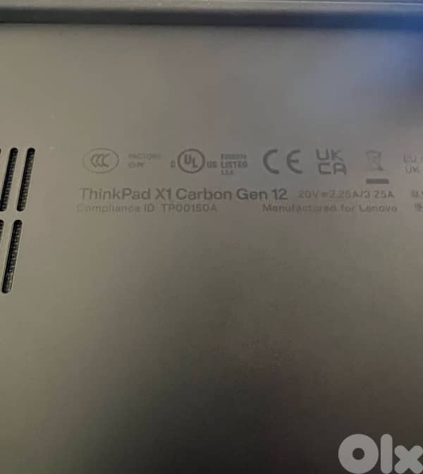 Lenovo x1 carbon gen 12 - barely used 5