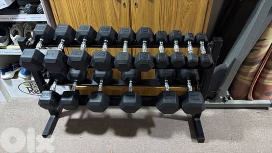 hexagon dumbbells