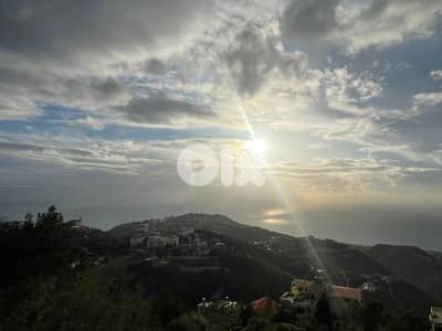3373 SQM Land in Kfour, Keserwan with a Stunning Sea View
