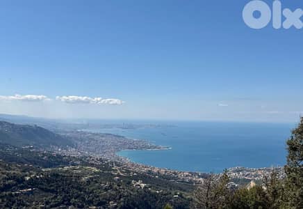 855 SQM Land in Kfour with a Breathtaking Sea View