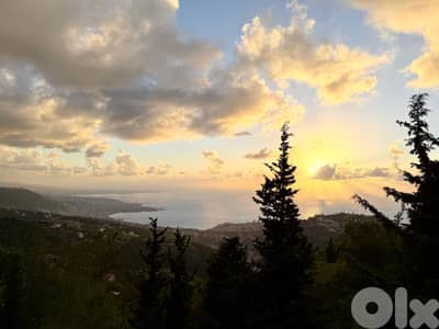 928 SQM Land in Kfour with a Breathtaking Sea View