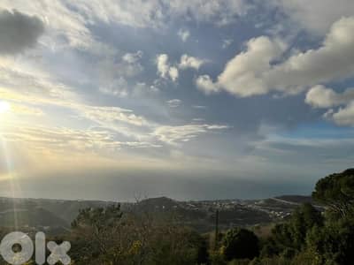 930 SQM Land in Kfour with a Breathtaking Sea View