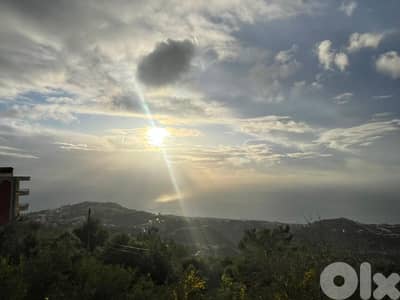 1065 SQM Land in Kfour with a Breathtaking Sea View