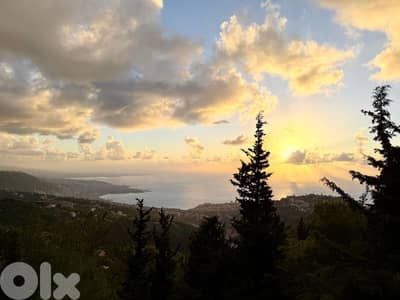 810 SQM Land in Kfour with a Breathtaking Sea View