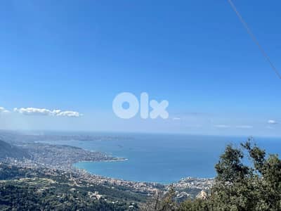 830 SQM Land in Kfour with a Breathtaking Sea View