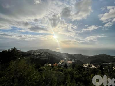2720 SQM Land in Kfour with a Breathtaking Sea View