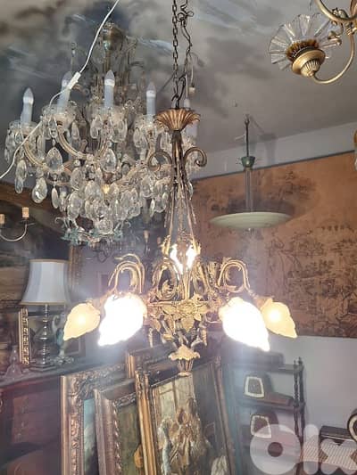 bronze french antique chandelier