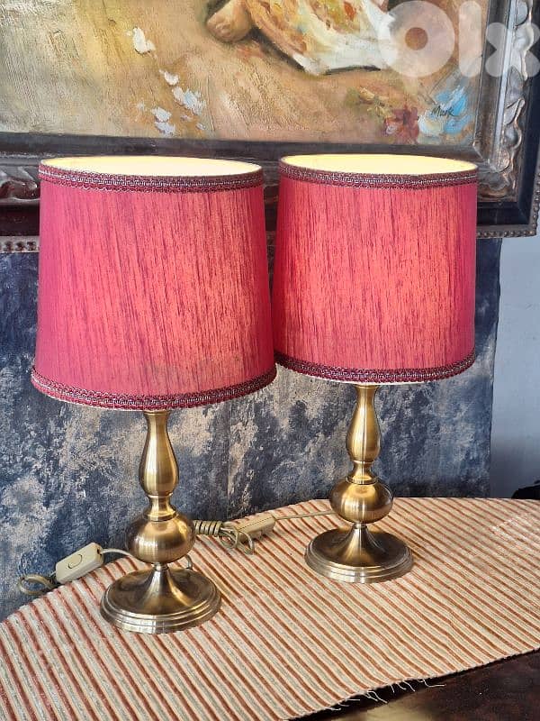2 antique italian bronze lamps 3