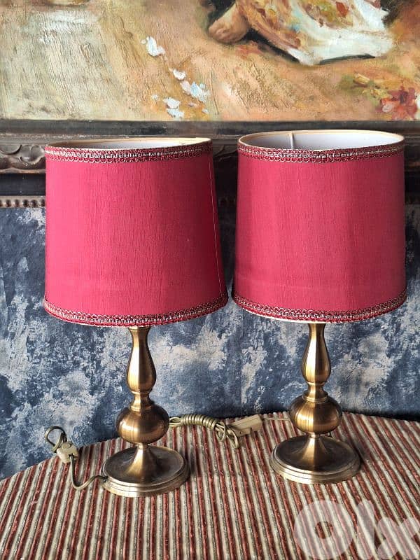 2 antique italian bronze lamps 4
