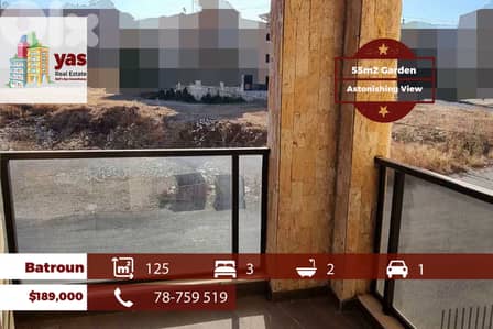 Batroun 125m2 | 55m2 Garden | New | Astonishing View | Catch | MCH