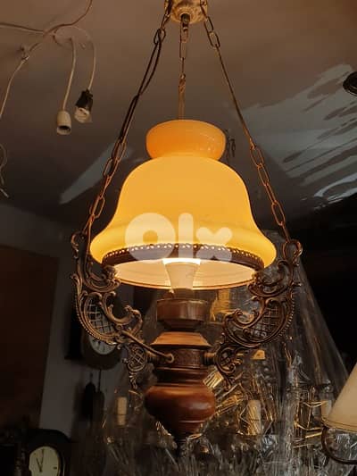 antique english opaline chandelier