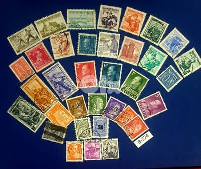Europe old 35 stamps since 1940's # B-374