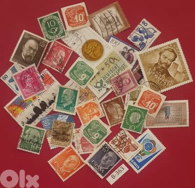 Old 1940's-1970's 30+ stamps Lot# B-363