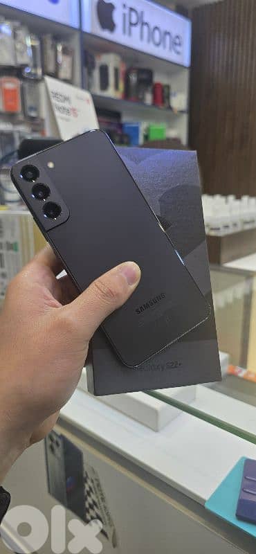 samsung s22 plus black 2 sim like new