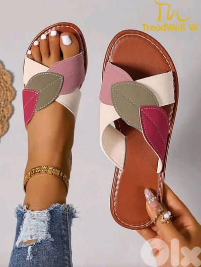 New Comfortable Woman Leaf Design Casual Flat Shoes