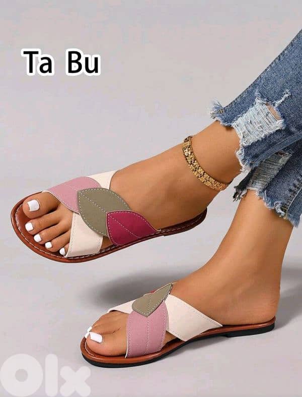 New Comfortable Woman Leaf Design Casual Flat Shoes 1