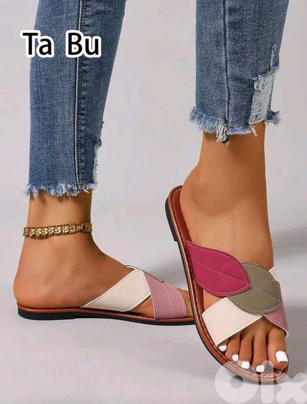 New Comfortable Woman Leaf Design Casual Flat Shoes 4