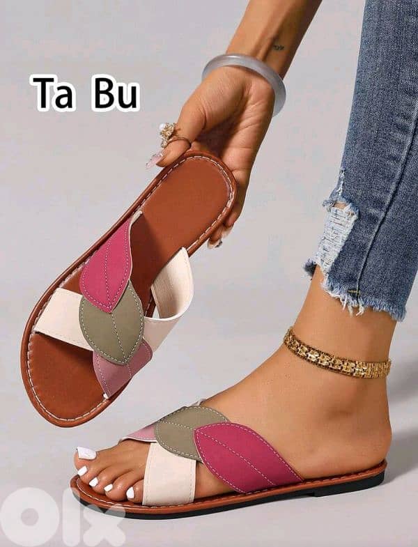 New Comfortable Woman Leaf Design Casual Flat Shoes 5