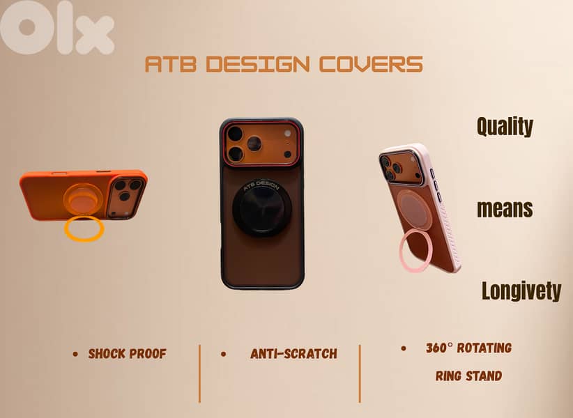 Iphone 17 pro / pro max covers (ATB Design). 1