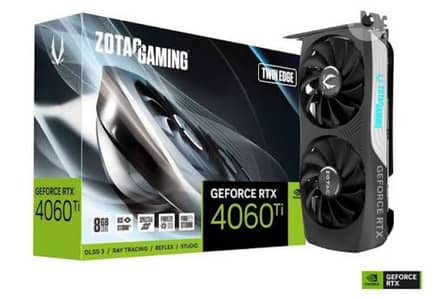 zotac graphic card rtx 4060ti 8gb used like new