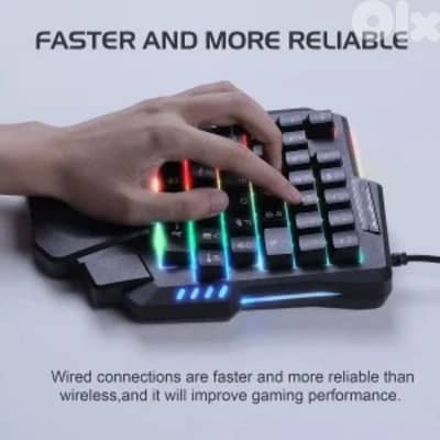 JEDEL K601 One Handed Keyboard 35 Keys