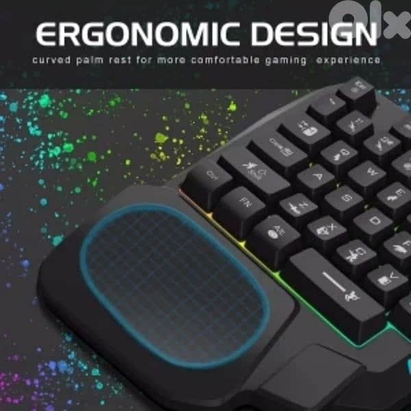JEDEL K601 One Handed Keyboard 35 Keys 1