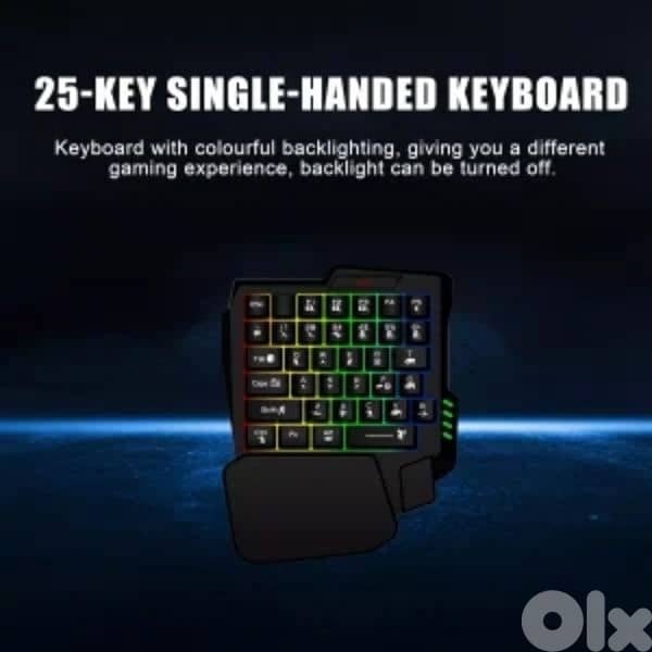 JEDEL K601 One Handed Keyboard 35 Keys 3