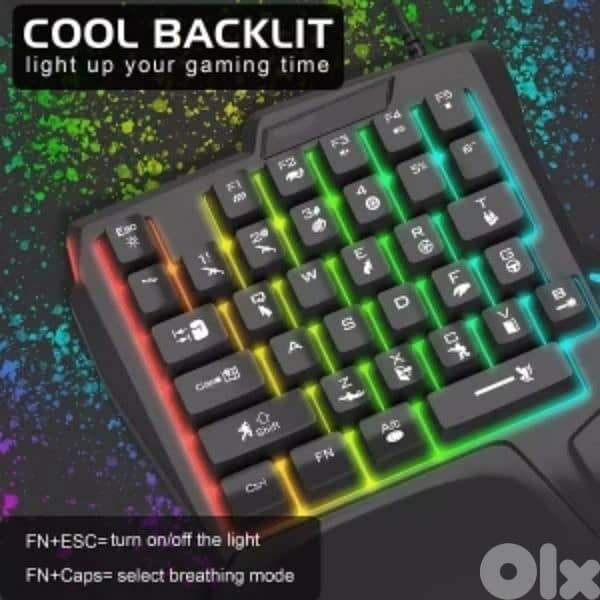 JEDEL K601 One Handed Keyboard 35 Keys 5