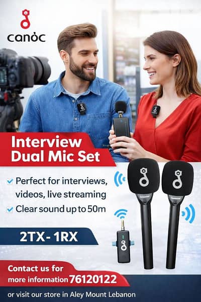 Candc Interview Dual Mic 2TX + 1RX