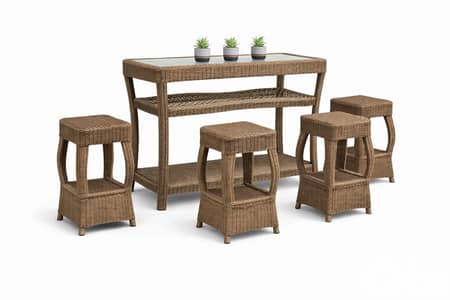 Skyline Rattan Bar Set