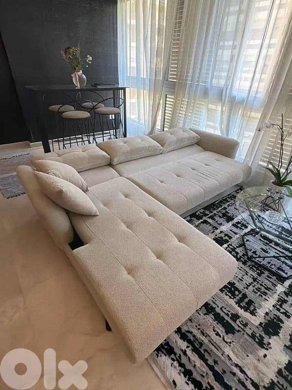 L corner sofa bed 2