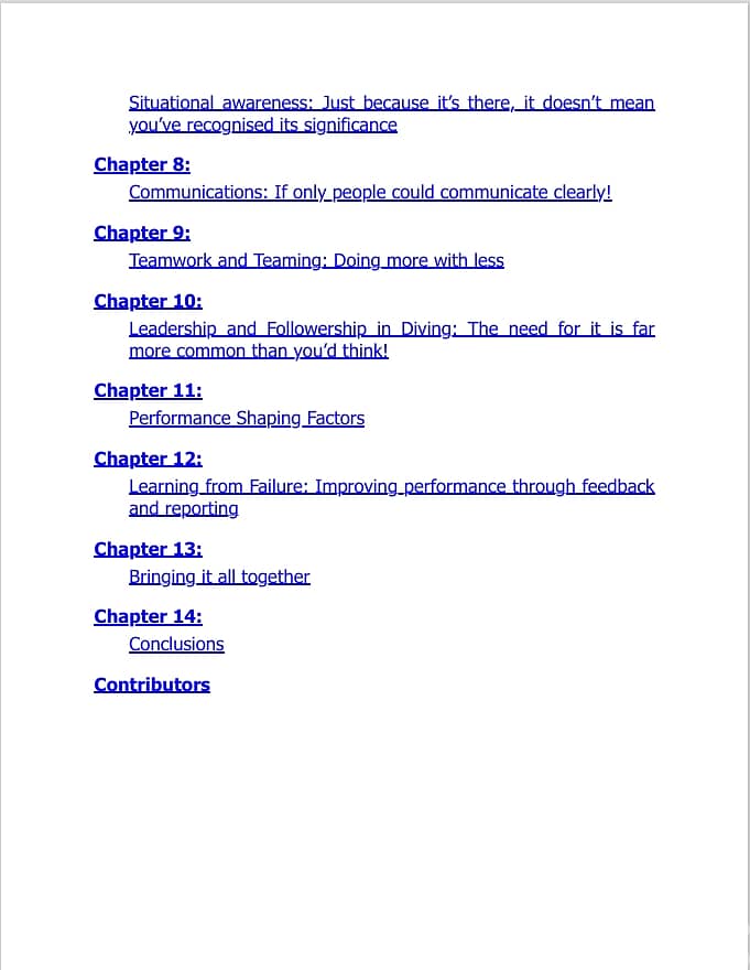 Under Pressure: Diving Deeper with Human Factors Paperback (eBook) 4