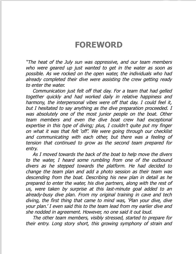 Under Pressure: Diving Deeper with Human Factors Paperback (eBook) 6