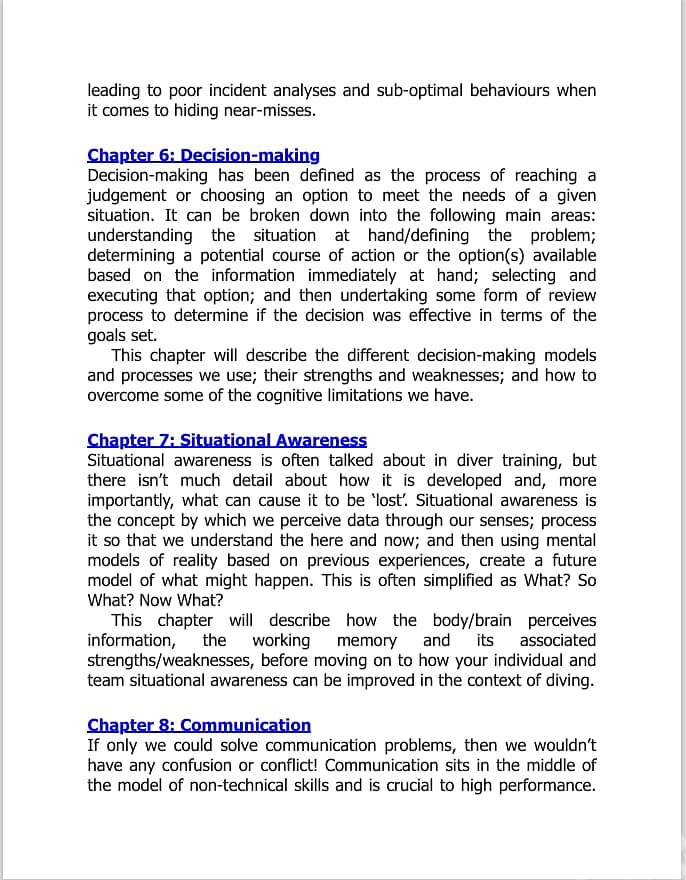 Under Pressure: Diving Deeper with Human Factors Paperback (eBook) 14