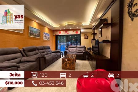 Jeita 120m2 | 40m2 Terrace | Well Maintained | Furnished | View |EL/TO