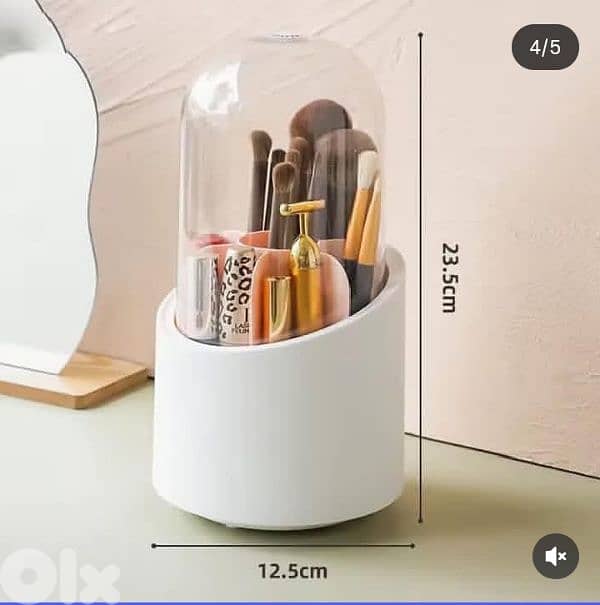 rotating makeup storage stand 3