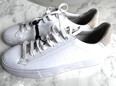 Zara White Leather Sneakers - 41