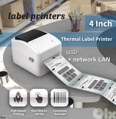 printer for labels thermal usb network LAN