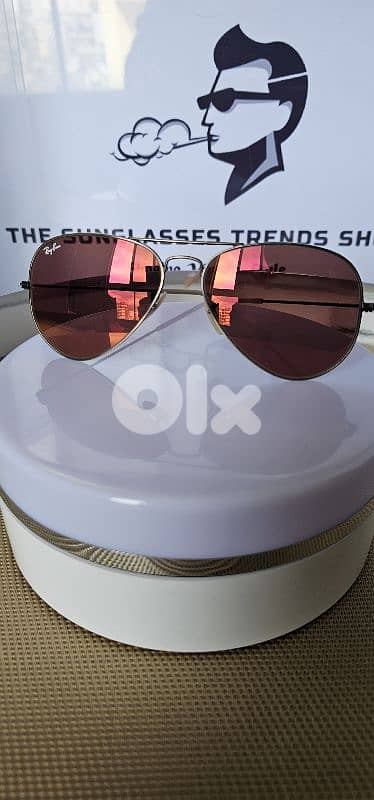 Ray-Ban Aviator Flash Lenses RB3025 167/2K Bronze Red 5