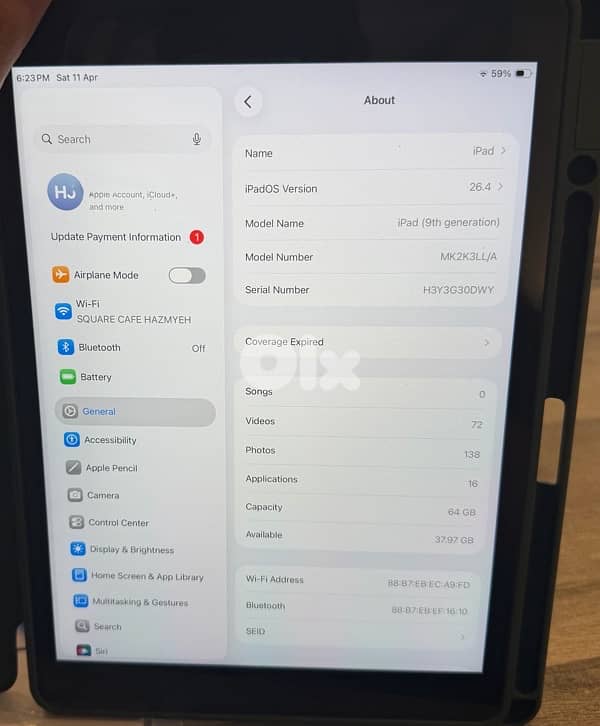 iPad 9th generation 64GB 1