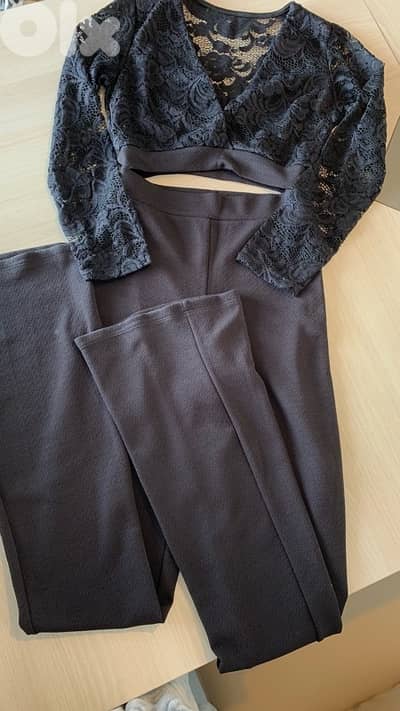 Brazilian-made jumpsuit  (with lace details)