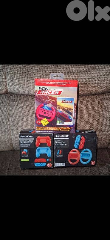 Nintendo Switch racing bundle (game + accessories)