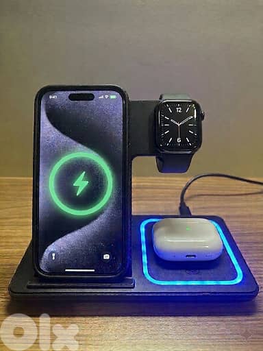 Wireless 3-in-1 charger for phone,watch and AirPods