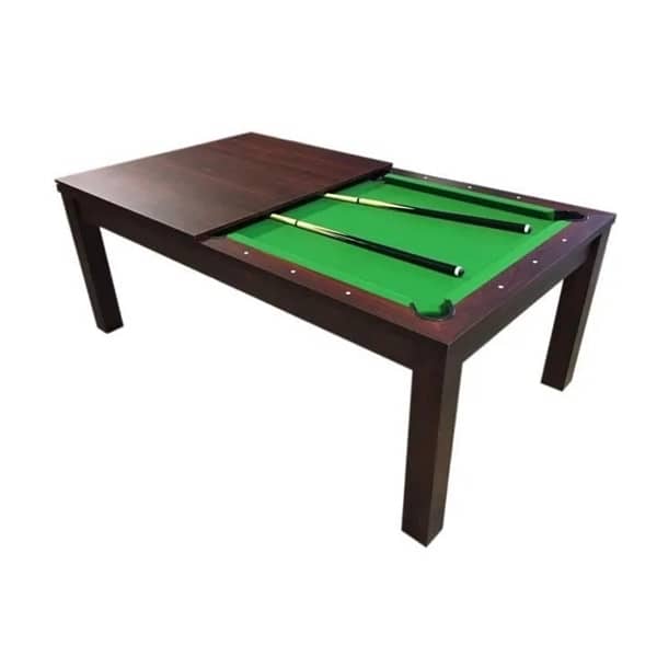 7FT Billiard Table 3-in-1 with Ping Pong & Dining 3